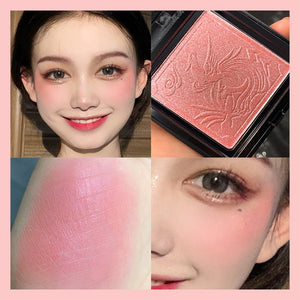 Retro sculpture soft texture blush golden flash pearlescent waterproof easy coloured rouge face makeup