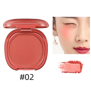 1 Pc Blush Baked Cheek  Single Color Gradient Smudge-proof Mineral Blusher Palette Blush Makeup 6 Colors Blusher Facial Makeup