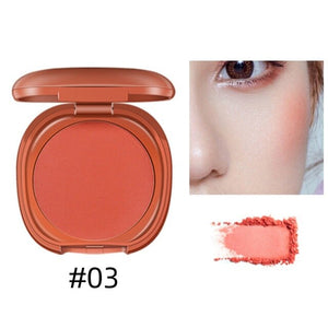 1 Pc Blush Baked Cheek  Single Color Gradient Smudge-proof Mineral Blusher Palette Blush Makeup 6 Colors Blusher Facial Makeup