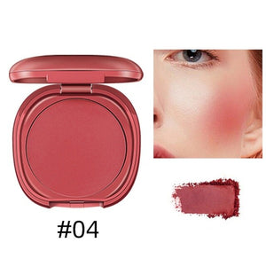 1 Pc Blush Baked Cheek  Single Color Gradient Smudge-proof Mineral Blusher Palette Blush Makeup 6 Colors Blusher Facial Makeup