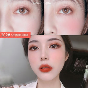 Xixi Blush Nude Makeup Lasting Moisturizing Brighten Skin Tone Female Sunburn Red Powder Cushion Rouge Gouache Cosmetics