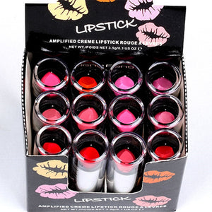 Lipsticks Makeup 12 PCS 11 Color Red Pink Purple Colored Lipstick Lip Stick Net 3.5g H113