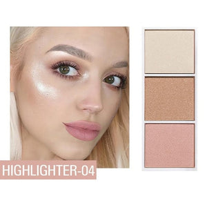 SACE LADY 3 Colors Makeup Shimmer Matter Blush Bronzer Face Contour Mineralize Blush Palette Powder Highlighter Make Up